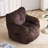 Soft Fluffy Corduroy Fabric Bean Bag Chair Filled With Memory Sponge-1827294548