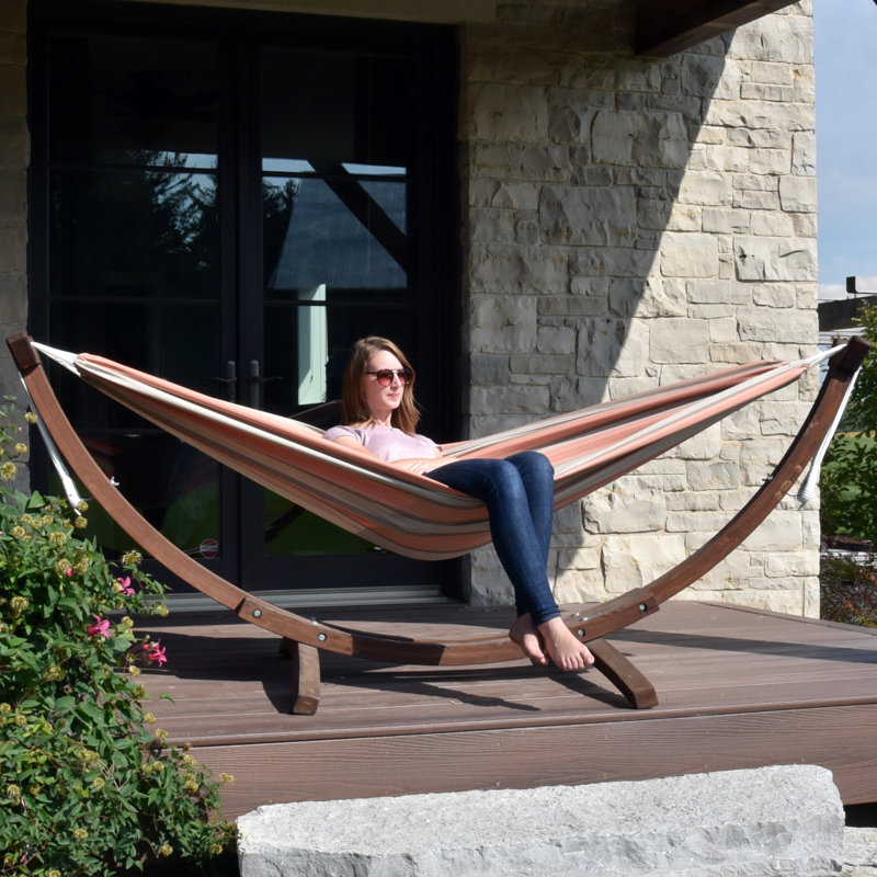 Natalia Double Hammock with Stand, Cameo