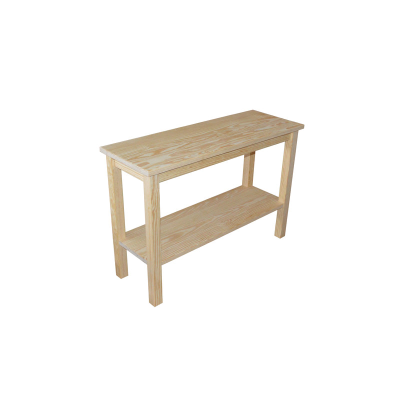 Console en bois massif 44 po Haralan, Inachevé