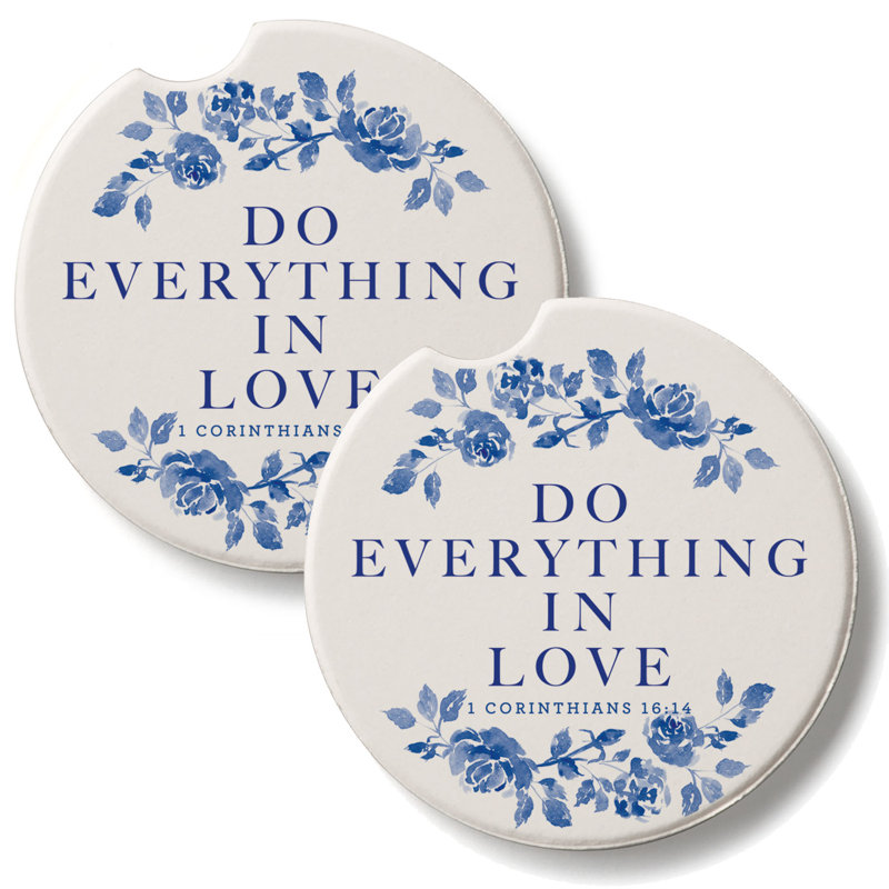 Ensemble de 2 sous-verres en pierre Eo