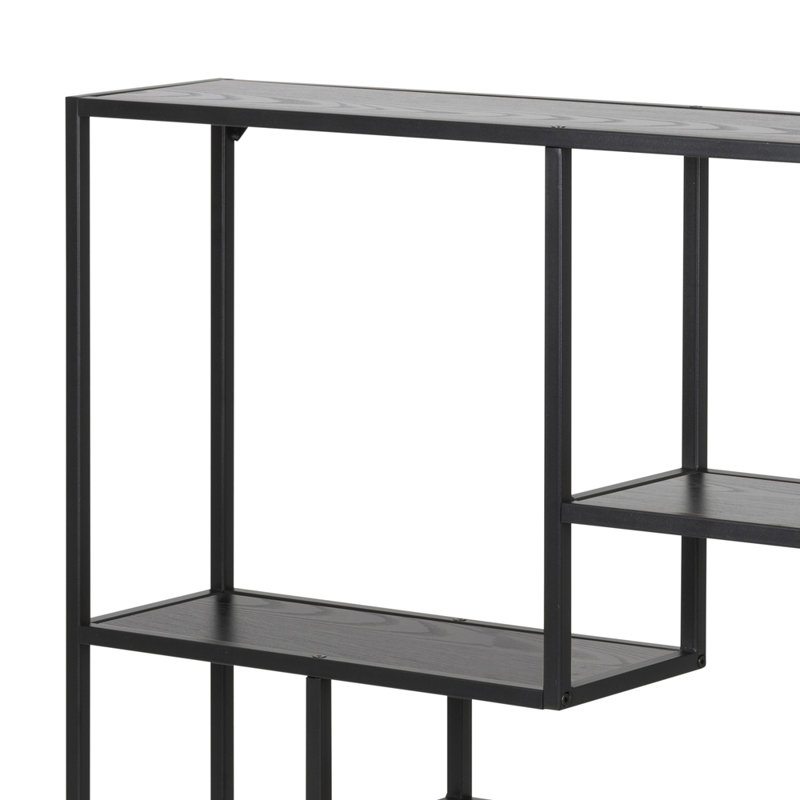 Kevern 91 cm H x 75 cm W Steel Geometric Bookcase