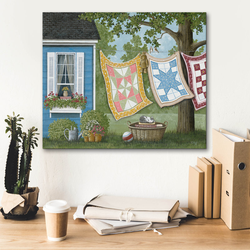  «Wash Day» par Tanya Nyp, art mural sur toile, 24 po x 20 po, H 20 po x l 24 po
