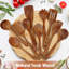 Ensemble de 10 ustensiles de cuisine en bois Kitchen