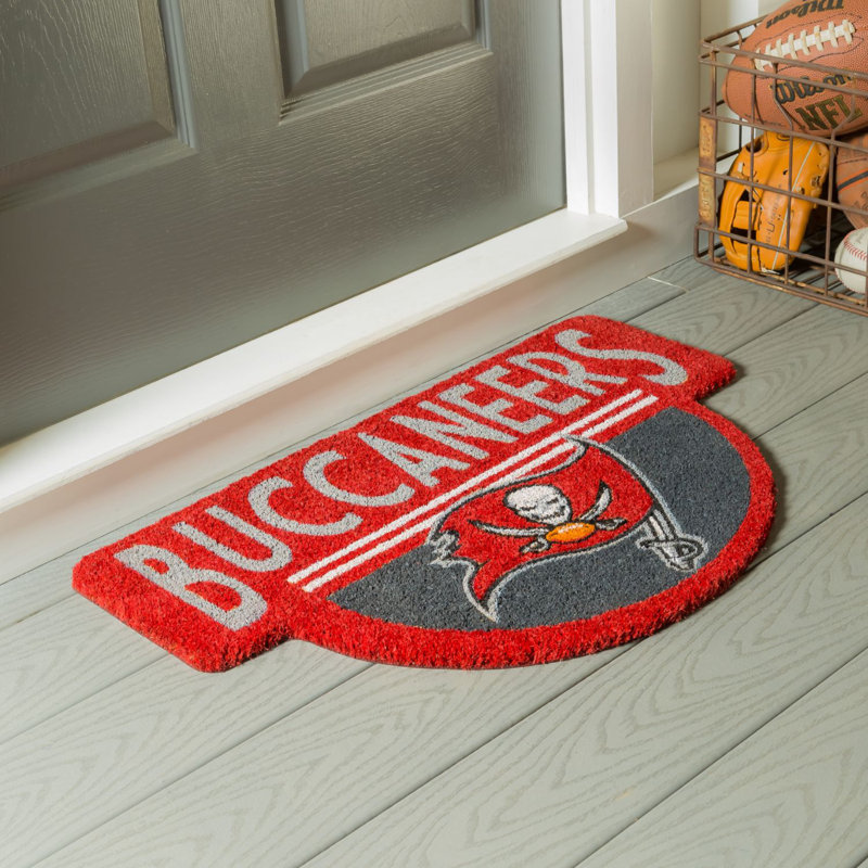 NFL Shaped Coir Outdoor Welcome Mat, Buccaneers