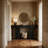 Wood Console table with open bottom shelf-1758926421