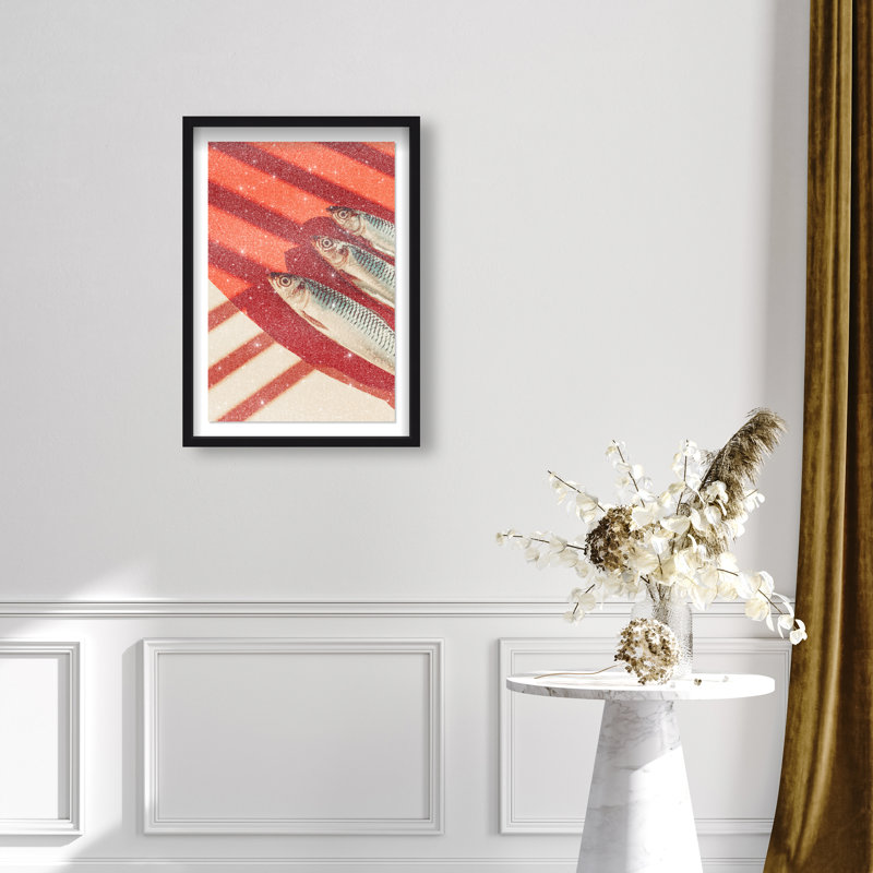 Coast Catch Print by Oliver Gal, 16.5"H x 11.5"W, Black Shadowbox