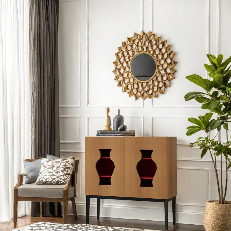 Solid Wood Accent Cabinet
