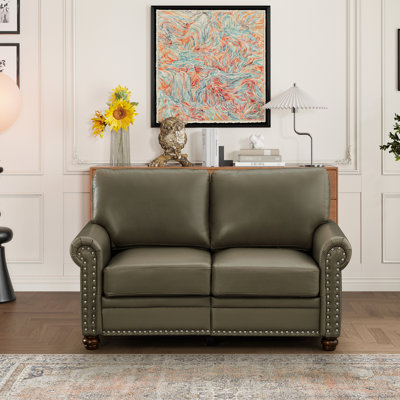Cuir d'unité centrale gris pour le salon, et avec coussin de confort dans les pieds en bois massif