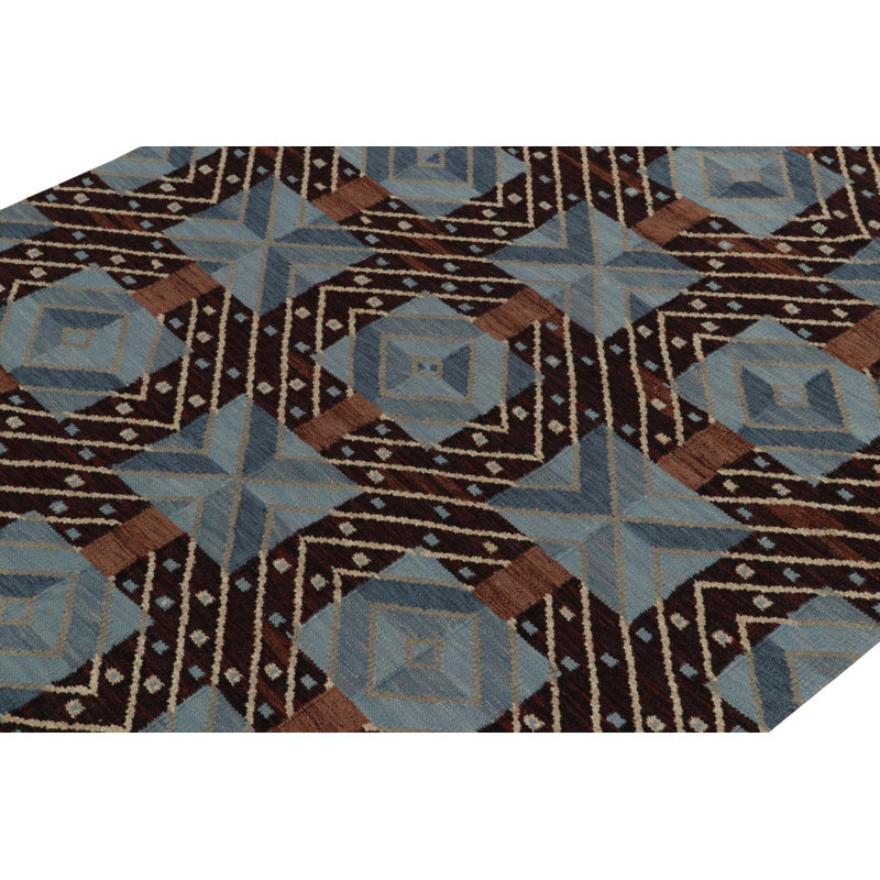 Scandinavian Wool Geometric Area Rug, Rectangle 12' x 15'