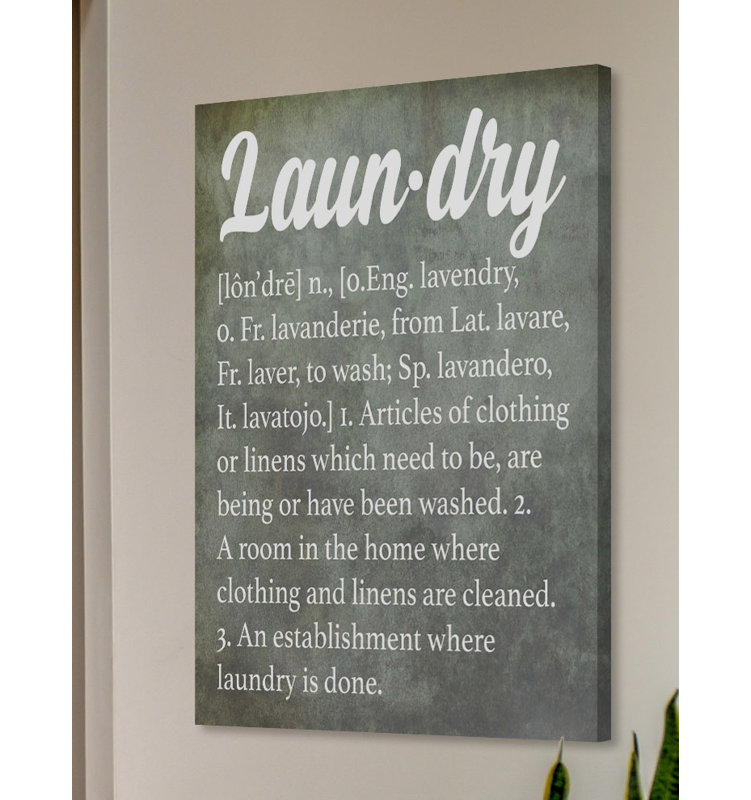 Reproduction d’art sur toile tendue « vintage laundry » par diana alcala, H 30 po x l 20 po x P 1,5 po
