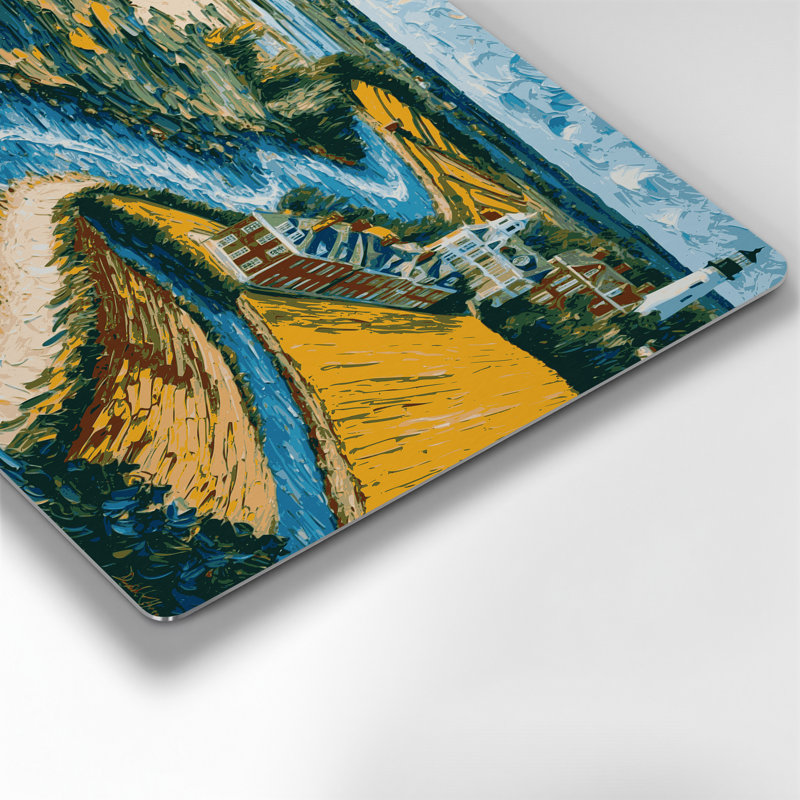 États-Unis, États-Unis, Delaware, art mural en métal brun, H 24 po x l 36 po x P 0,05 po