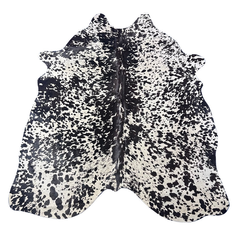 Salt & Pepper Print Cowhide Rug