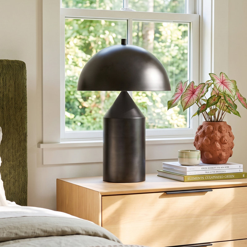 Jemma Metal Table Lamp, Black