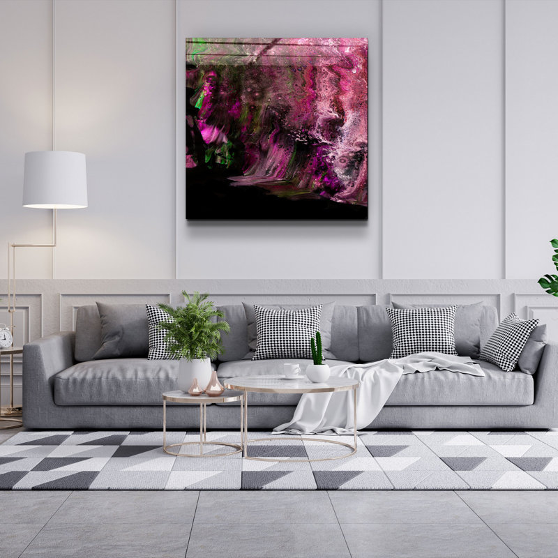 Stunning Decorative Tempered Glass Painting, 19.7 x 19.7 Inches | 100% Tempered Glass, Thickness: 0.16 Inches | UV Printing for Vibrant Colors | Perfect for Home Décor, Living Room or Office Wall Art