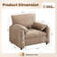 Fauteuil d'appoint moderne en chenille moderne-1261690270
