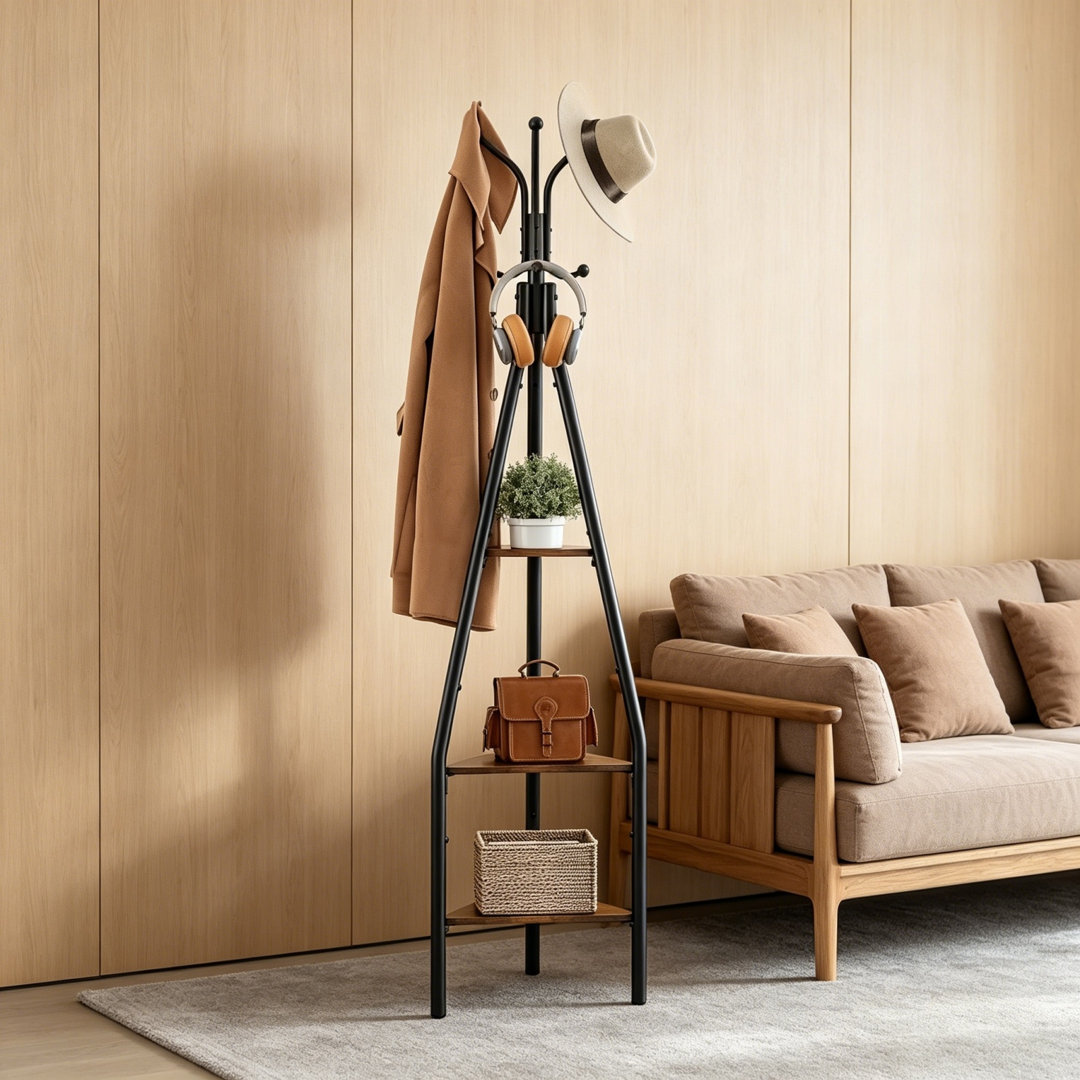 Freestanding 6 - Hook Coat Rack