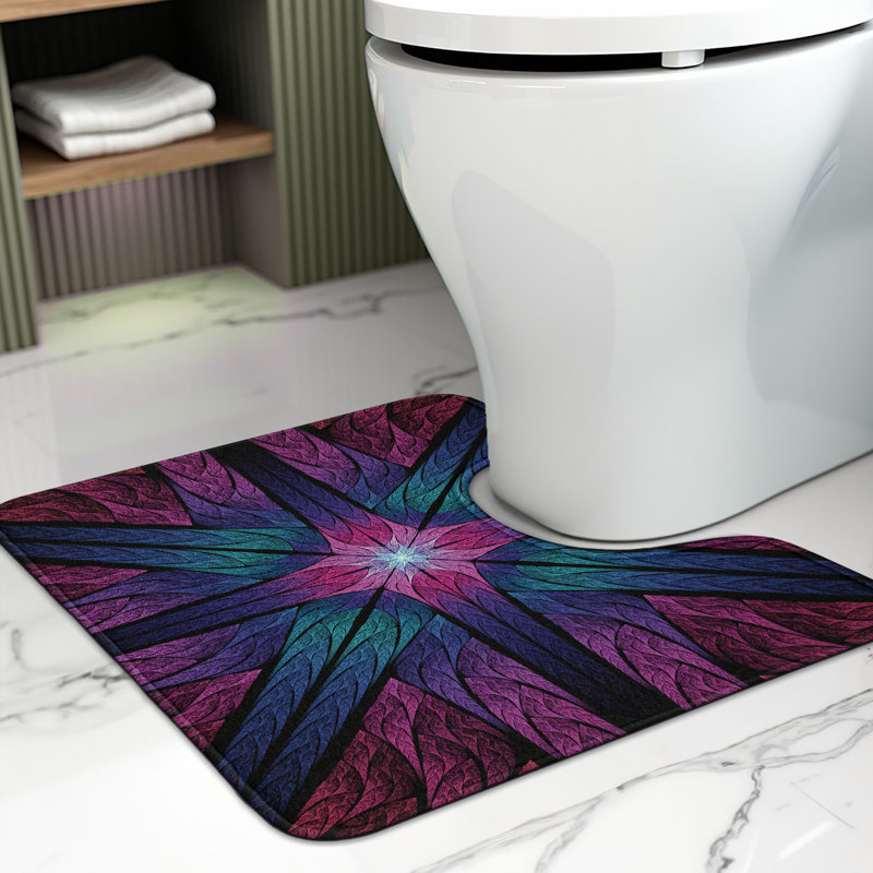 Tapis de salle de bain en U Fractal