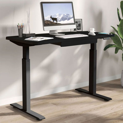 Kaylan RISE 2 Series 48" x 24" Electric Sit-Stand Desk w/ Dual Motors and Drawer