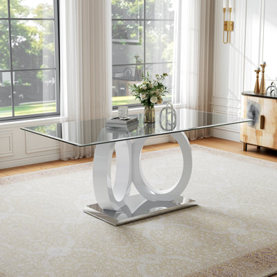 Durrett 70.9" Pedestal Dining Table