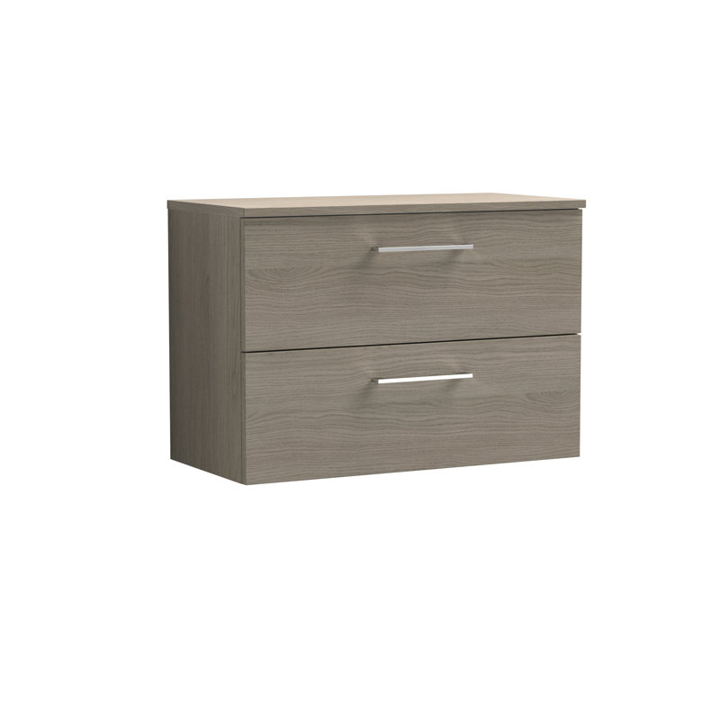 Arno 805cm Single Bathroom Vanity Base Only, Solace Oak