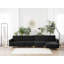 Childers 5 Seater Velvet Sofa Bed-1380508057-1380508058