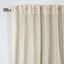 Linen Blend Semi Sheer Rod Pocket And Back Tab Curtain (Single Panel)-2047075295-2047075280