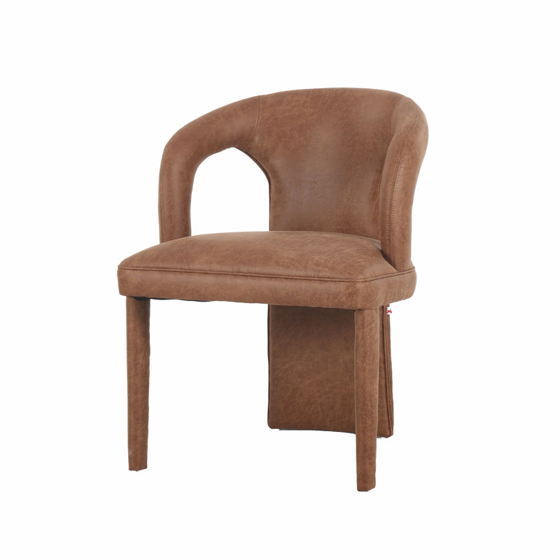 Chaise rembourrée Fireal, brun