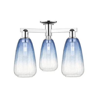 Jacquette - 3 Light Semi-Flush Mount
