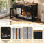 Mobilier pour cage de ferme avec tiroirs de rangement et bols rotatifs