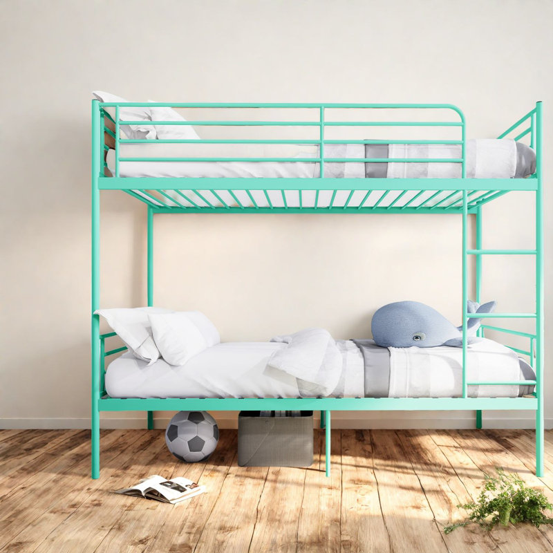 Lit superposé en métal durable avec rangement extensible pour les espaces modernes