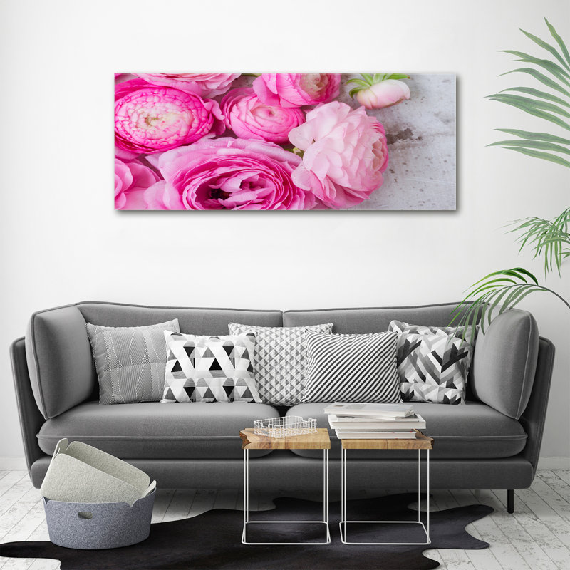 Wild Roses - Wrapped Canvas Print, Canvas, 50cm H x 125cm W