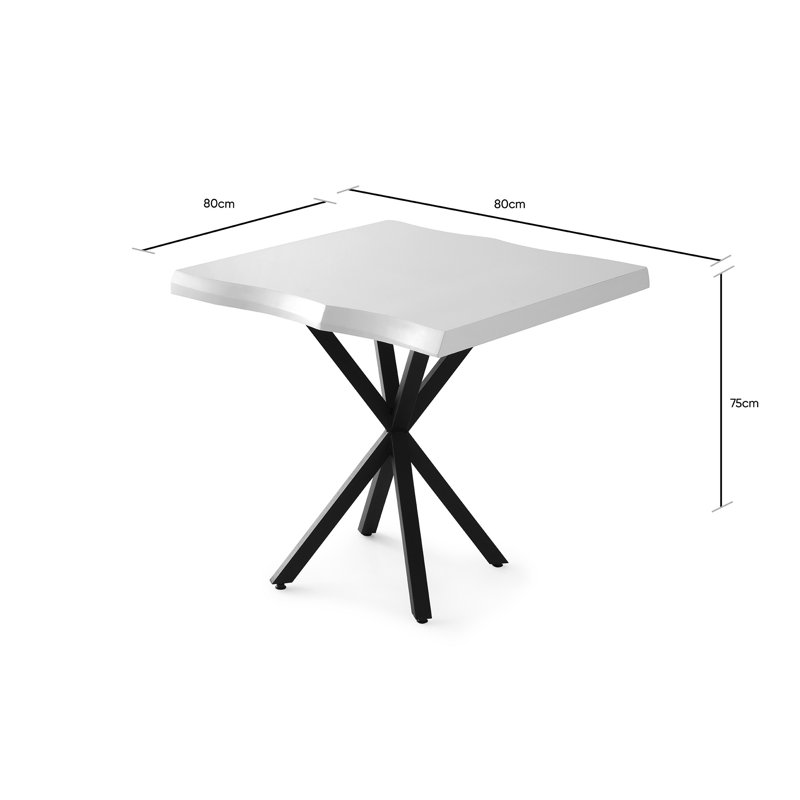 Maleya Extendable Dining Table, White