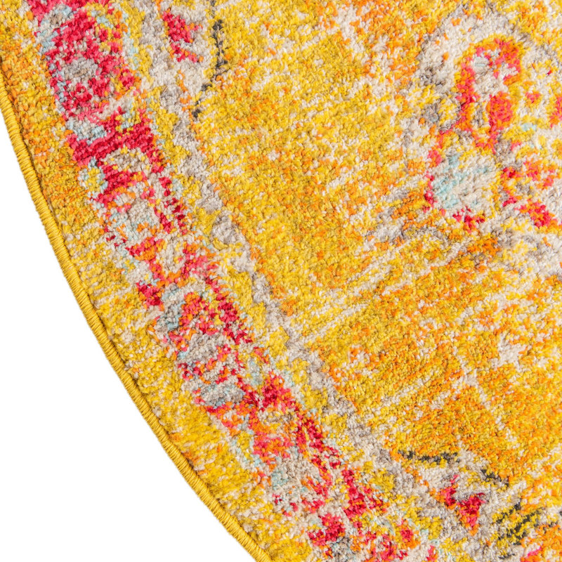 Galyean Indoor Rug, Round 6'1"
