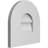 Round Top Surface Mount Signature Urethane Non-Functional Gable Vent Primed Tan-101814866