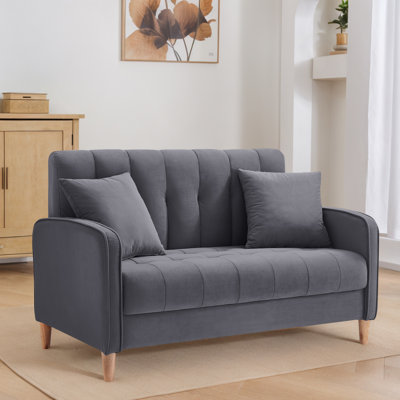 Upholstered Tufted Loveseat Sofa