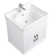 The Renovators Supply Inc. 23.62'' Gloss Square Bathroom Sink with Faucet and Overflow