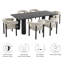 Ensemble de table de salle à manger et de chaises d'extérieur en aluminium 7 pièces Nautica-105239599-105239597