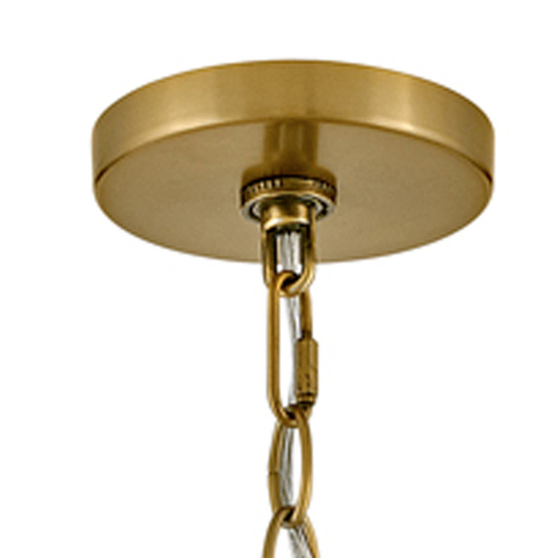 Luminaire suspendu conique à 1 lumière Blake, Laiton laqué