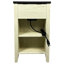 Table de bout avec ports de charge. Et élégant pour la chambre à coucher, le chevet du salon. Moderne et spacieux
