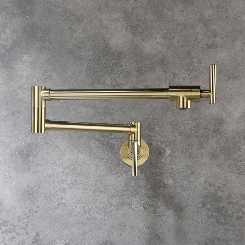 Pot Filler Faucet Wall Mount, Gold