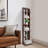 5-Tier Free Standing Bookshelf Narrow Bookshelf Storage Rack  With Adjustable Shelves