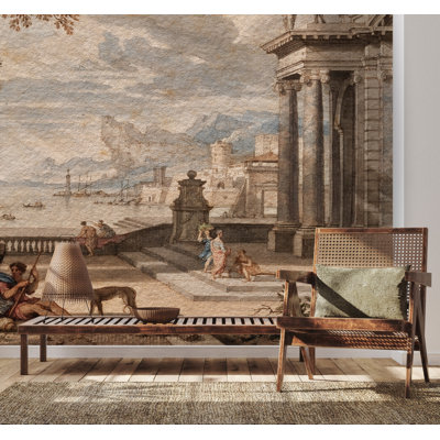 Papier peint classique, paysage scénique, art mural