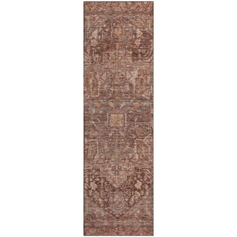 Premium Machine Washable Larock AMF1240 Medallion Rug