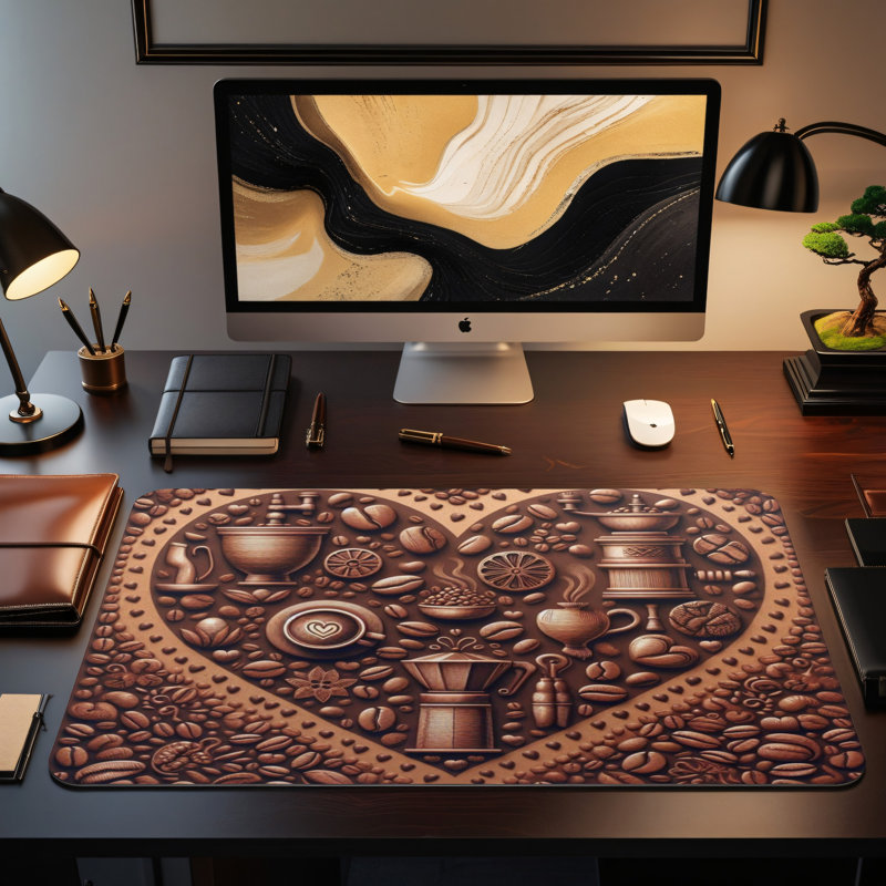 Polyester Desk Pad, 14.4x12.1