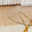 35.4-Inch Round Tempered Glass Dining Table, Suitable For 1-4 People, Space-Saving Small Kitchen Dining Table, Equipped With Sturdy Metal Table Legs, Suitable For Dining Room, Living Room,Gold
