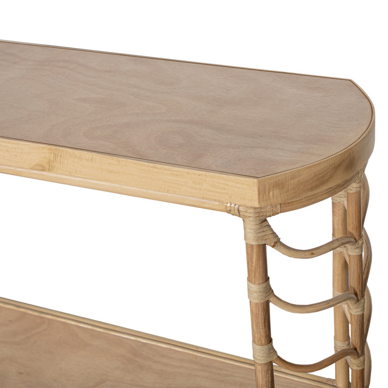 60 in. Solid Wood Console Table, Natural