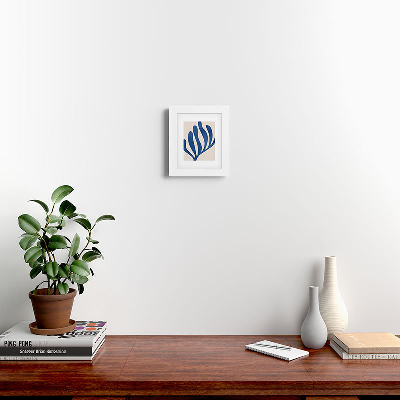 DreamPrintDesigns Matisse, reproduction d'art encadrée, Blanc, H 10 po x l 8 po