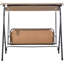 Balancelle pour 3 personnes avec support pour l'extérieur