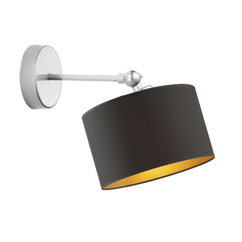 Colyn Steel Armed Sconce, Black/Gold