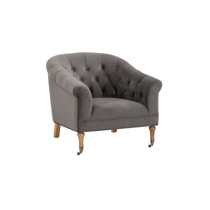 Fauteuil club Maxeys , Mélange de polyester poivre
